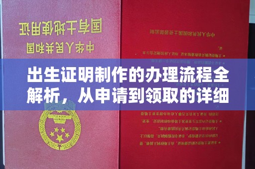 微山出生证明制作的办理流程全解析，从申请到领取的详细指南